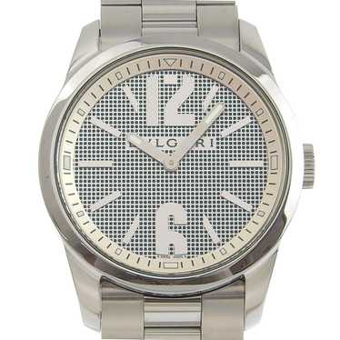 BVLGARI Solotempo ST37S Stainless Steel Silver Qu… - image 1