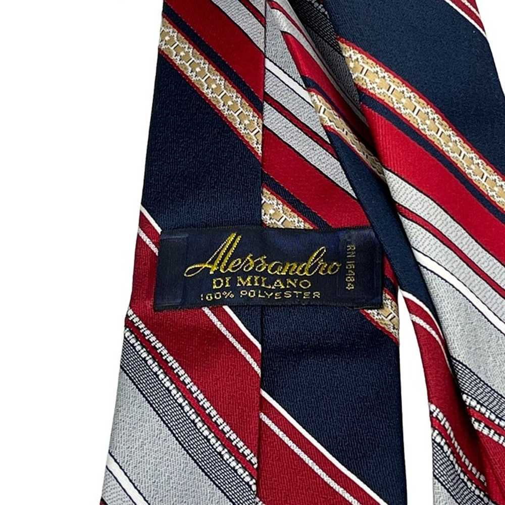 Lot of 5 Vintage Men's Neckties Striped Ties Asso… - image 3