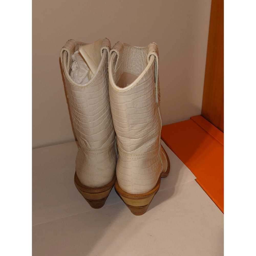 Fendi Cowboy leather western boots - image 5