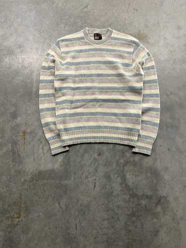 Vintage Vintage 80s Made In USA Wool Striped Swea… - image 1