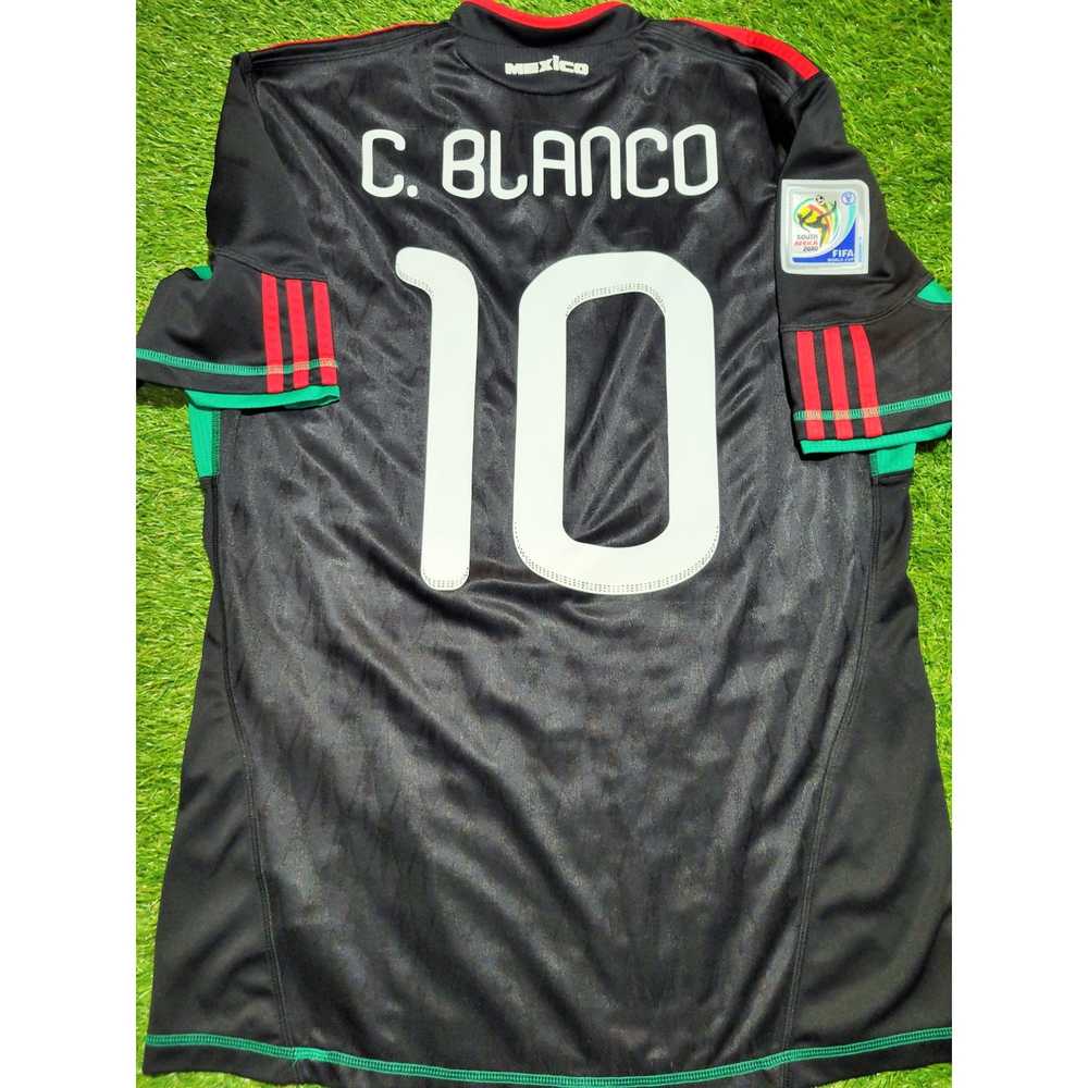 Adidas Blanco Mexico 2010 WORLD CUP Away Black So… - image 2