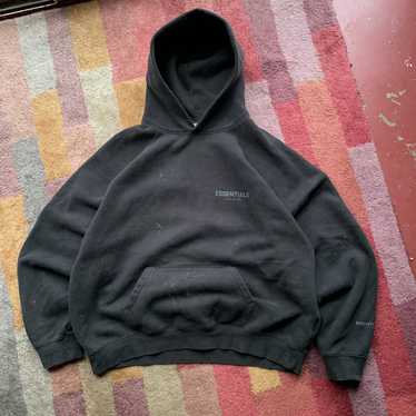 Fear of God Essentials Core Stretch Limo Black Pullover Hoodie Size X-Small  (XS) 