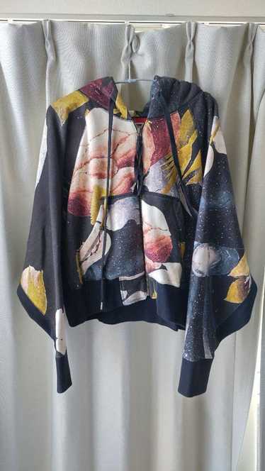 Vivienne Westwood Wide Cropped Flower Zip Hoodie