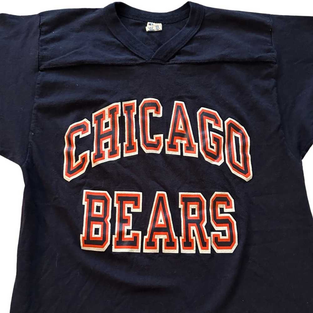 Vintage Chicago Bears 90s V-Neck Champion Men's S… - image 2