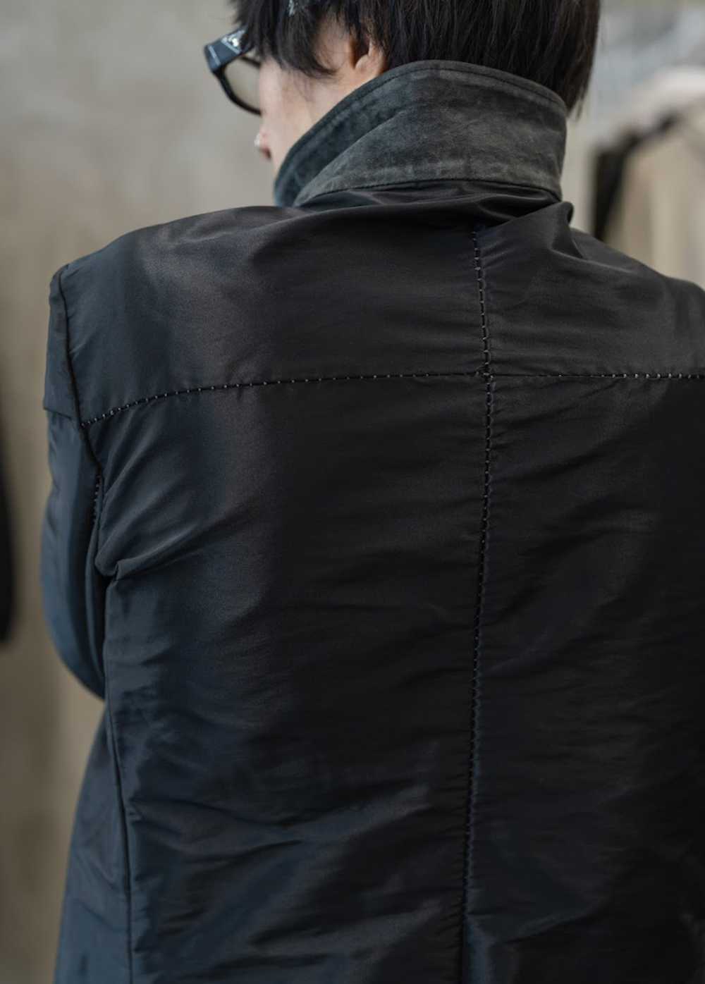 Incarnation Incarnation Black Leather Trim Jacket - image 1