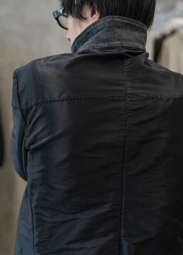 Incarnation Incarnation Black Leather Trim Jacket - image 1