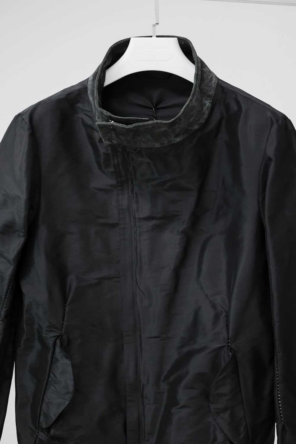 Incarnation Incarnation Black Leather Trim Jacket - image 5