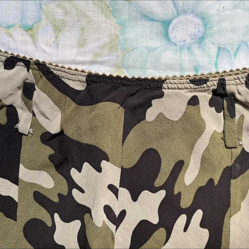 Rare × Vintage - sharagano paris camo maxi skirt - - image 3