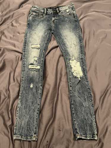 Cult Of Individuality Men's 34 Punk sold Super Skinny Stretch Destroyed Denim Jeans