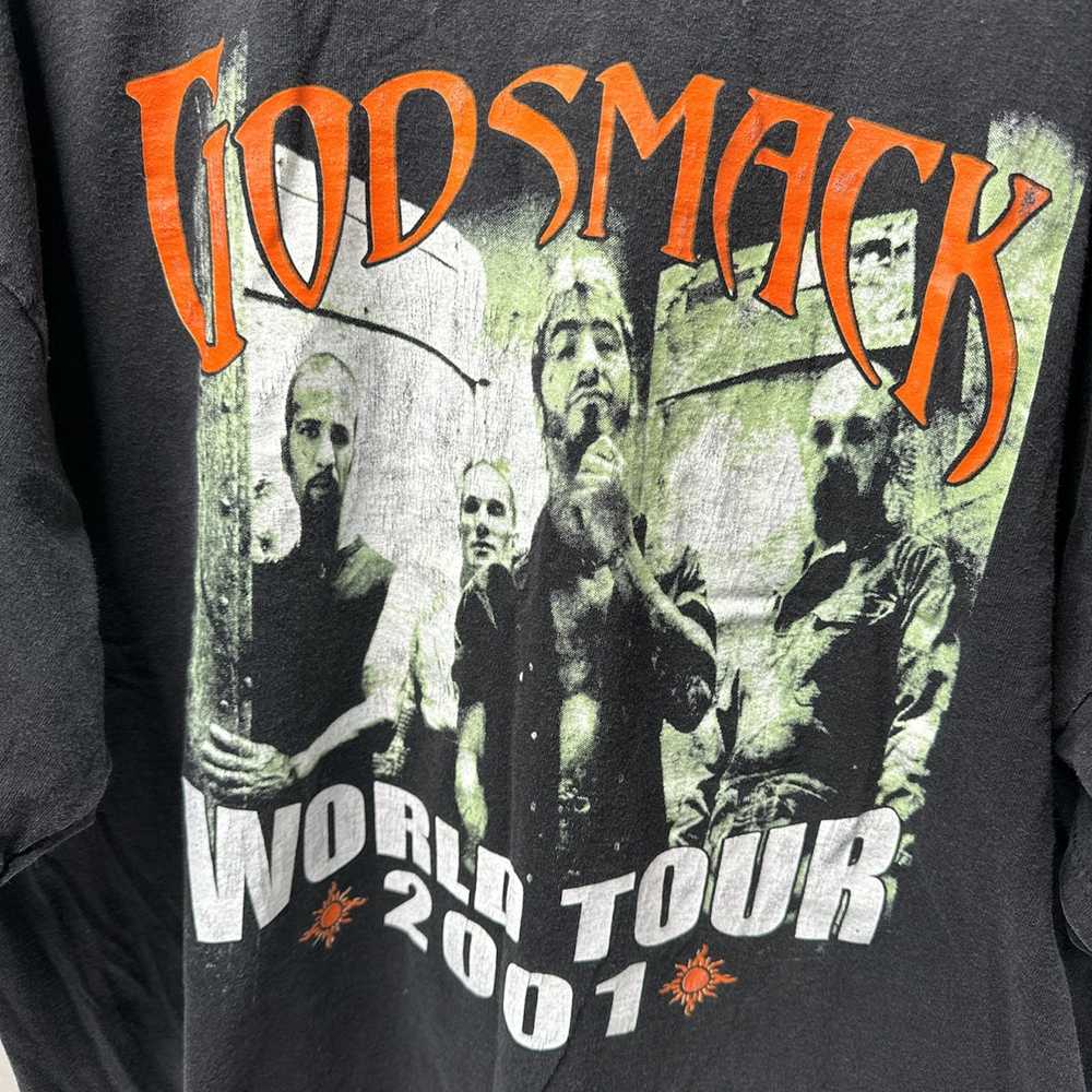 Gildan Vintage Y2K 2001 Godsmack world tour shirt - image 2