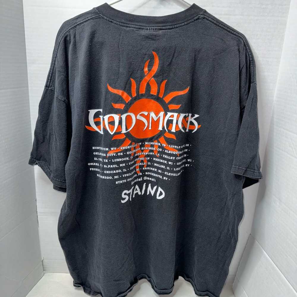 Gildan Vintage Y2K 2001 Godsmack world tour shirt - image 3