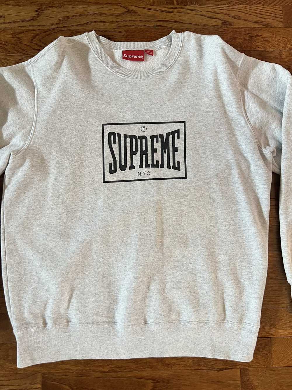 Supreme Supreme Warm Up Crewneck Grey “Everlast” … - image 2