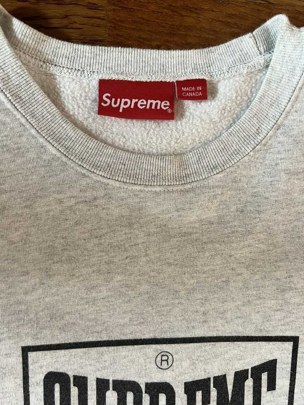 Supreme Supreme Warm Up Crewneck Grey “Everlast” … - image 3