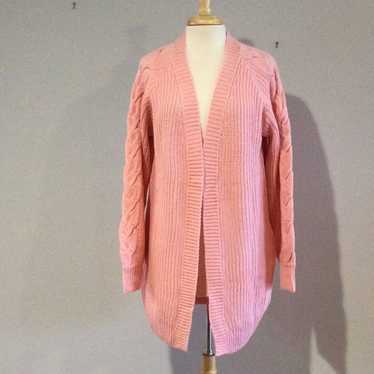 Other Unbranded Pink Acrylic Knit L/S Oversized Co