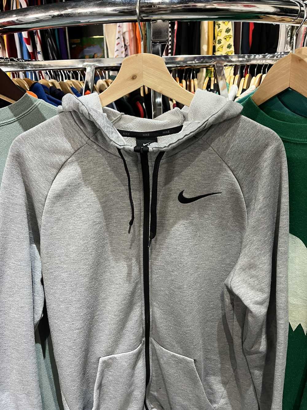 Designer × Nike × Streetwear Nike Full Zip Grey H… - image 2