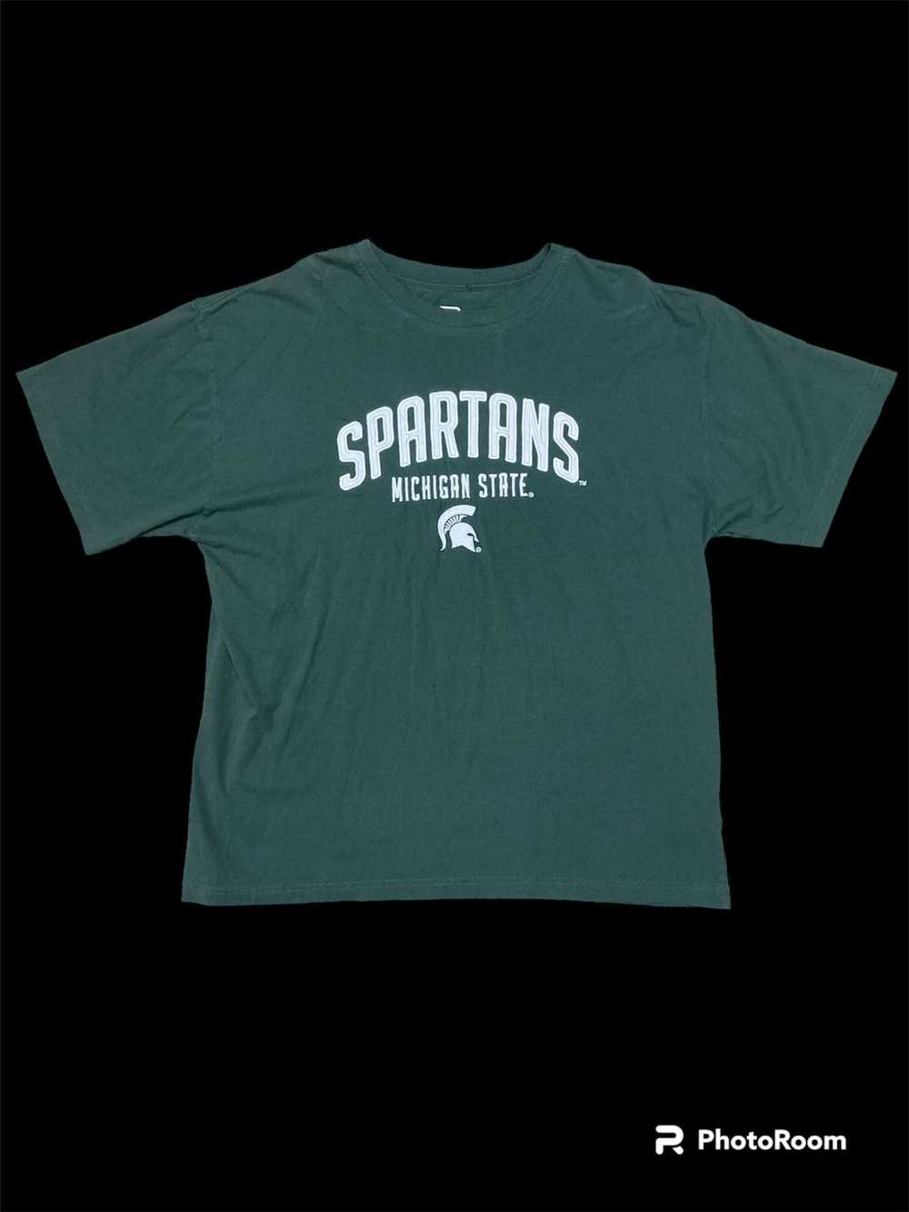 Vintage Vintage Y2K MSU Michigan Football T-shirt - image 1