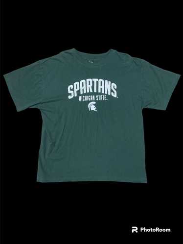 Vintage Vintage Y2K MSU Michigan Football T-shirt - image 1