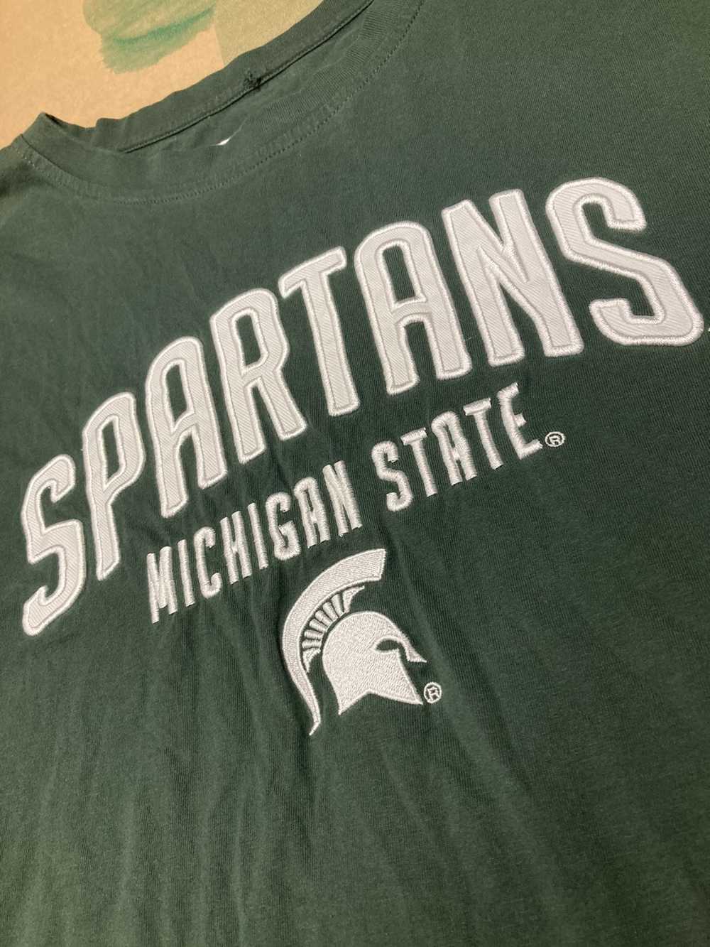 Vintage Vintage Y2K MSU Michigan Football T-shirt - image 3