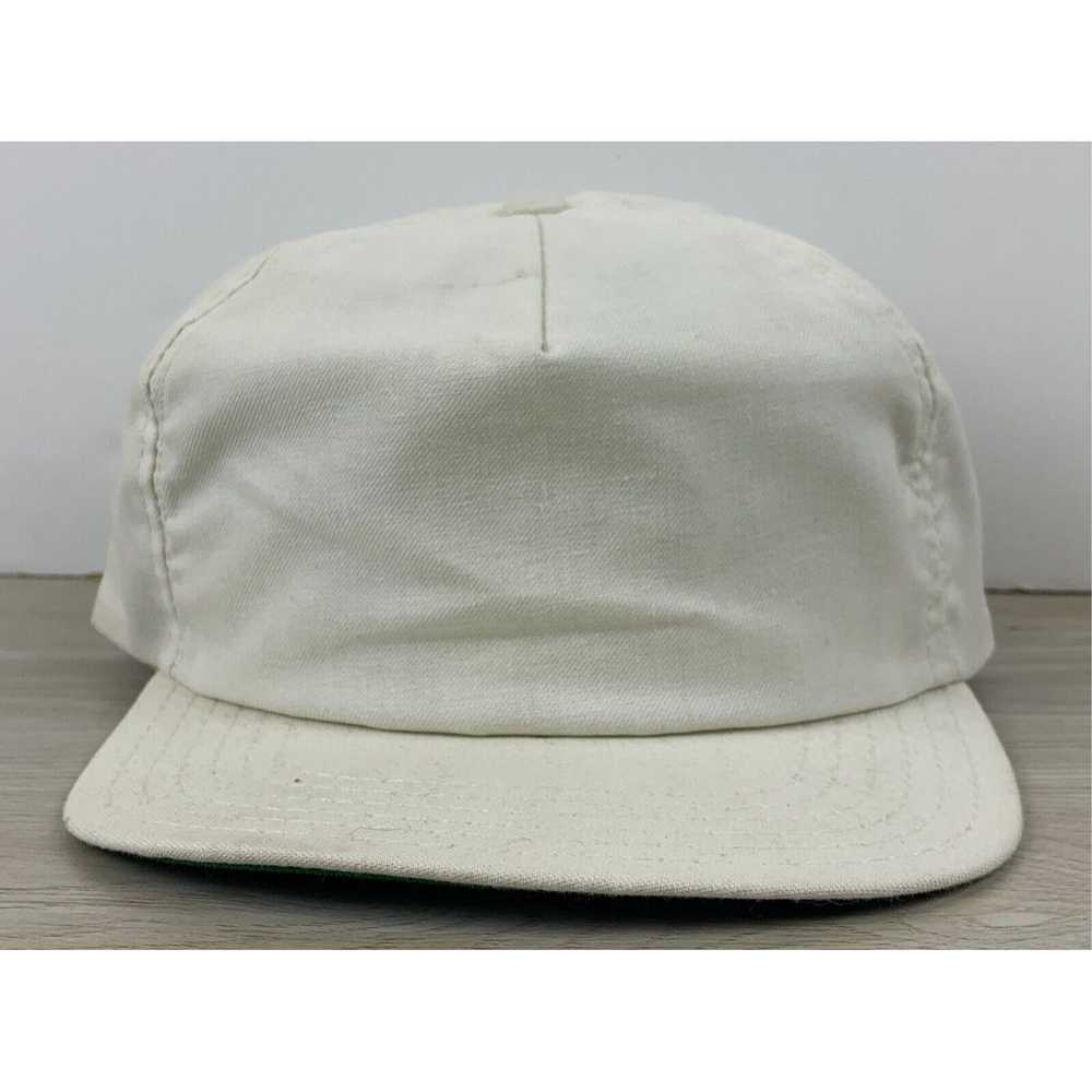 Other Adult Plain White Hat White Hat Adjustable … - image 1