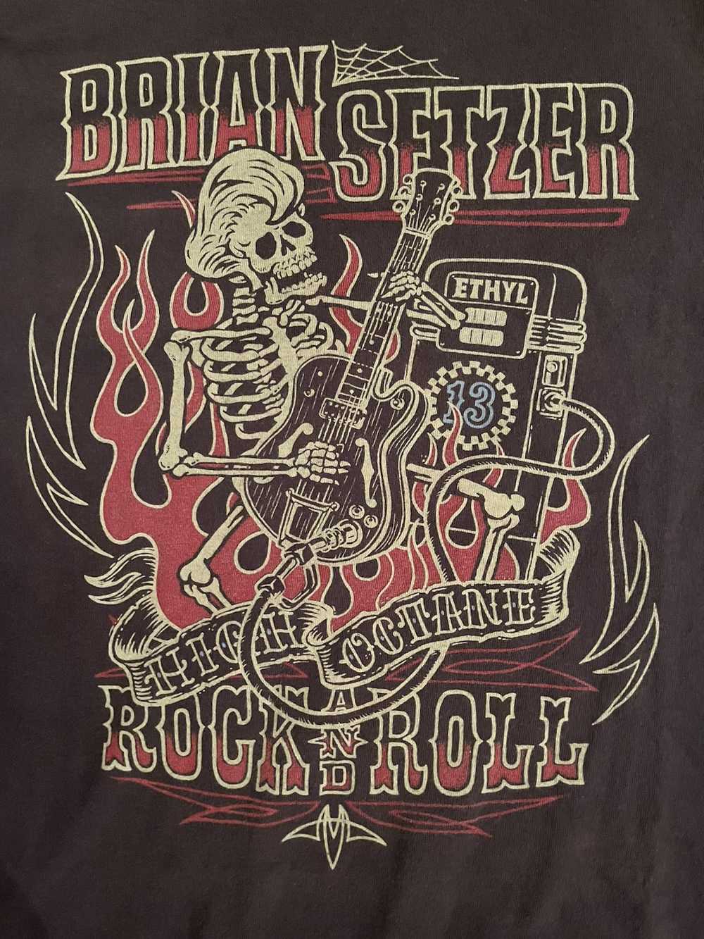 Vintage Brian Setzer Orchestra Y2K T-shirt Medium - image 2