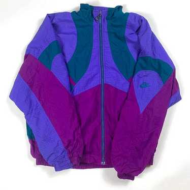 Nike Vintage Nike Windbreaker in Purple and Teal - image 1
