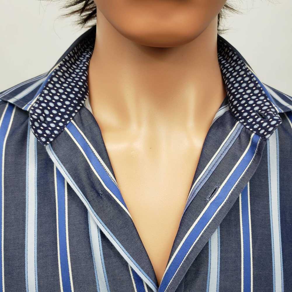 Bugatchi Bugatchi Uomo Dress Shirt M Striped Cont… - image 5