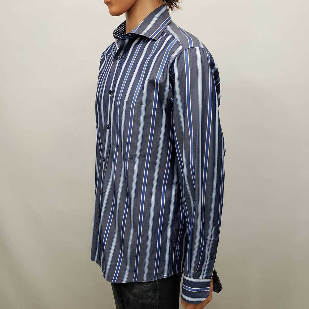Bugatchi Bugatchi Uomo Dress Shirt M Striped Cont… - image 7