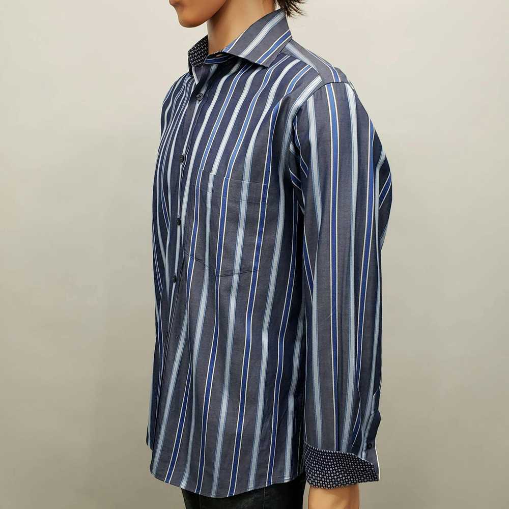 Bugatchi Bugatchi Uomo Dress Shirt M Striped Cont… - image 8