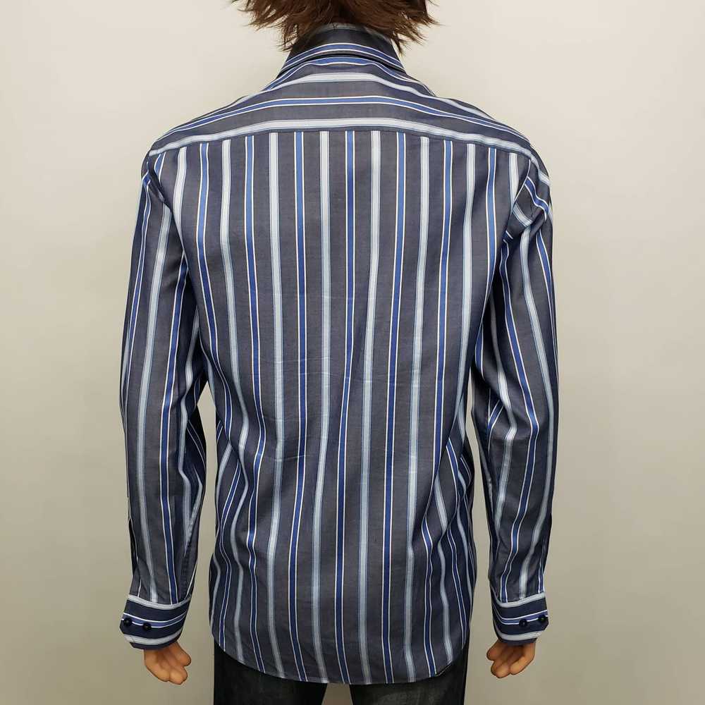 Bugatchi Bugatchi Uomo Dress Shirt M Striped Cont… - image 9