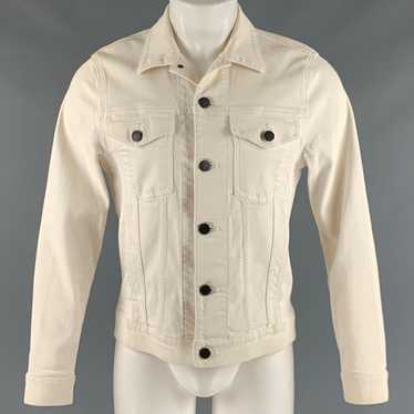 J Brand Off White Cotton Blend Trucker Jacket - image 1