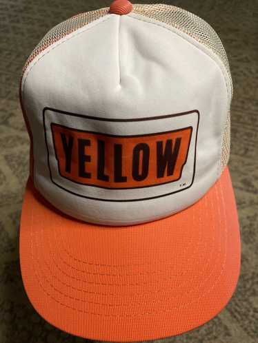 Snap Back × Trucker Hat × Vintage Yellow Trucking… - image 1