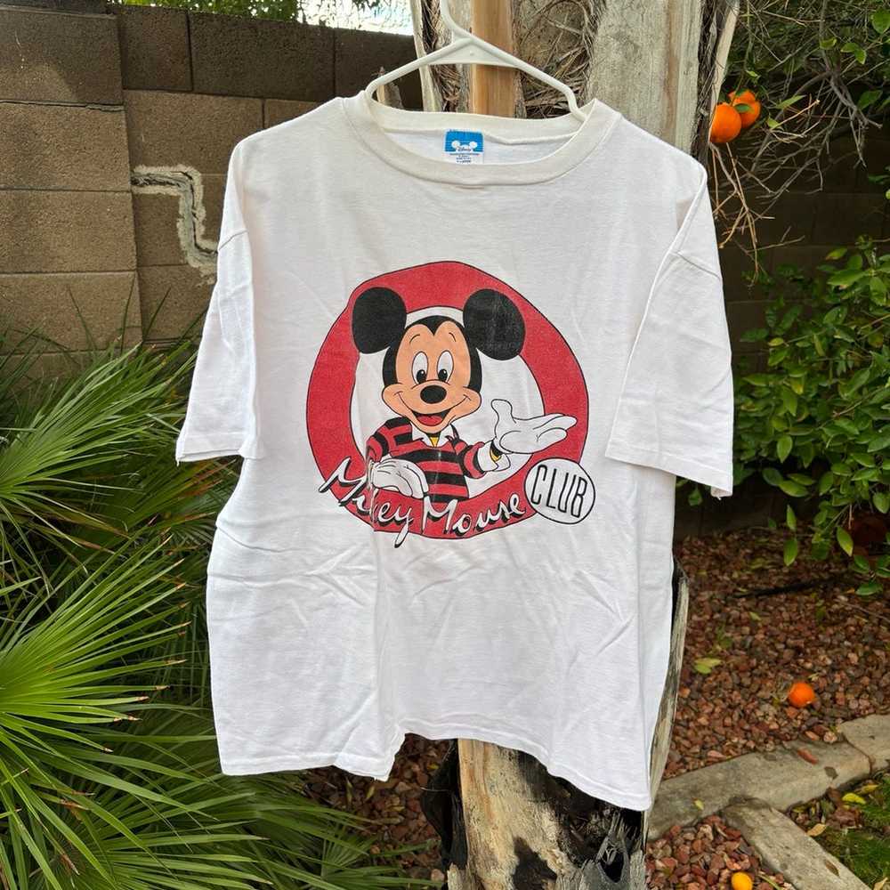 Vintage 1980s Disney Mickey Mouse Club T-Shirt - image 1