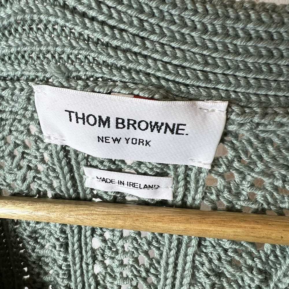 Thom Browne Thom Browne IRISH POINTELLE CABLE MER… - image 3