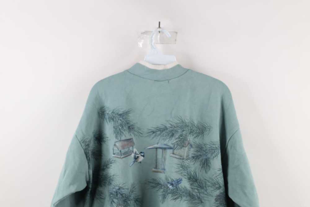 Vintage Vintage 90s Art Unlimited Birds Henley Sw… - image 12