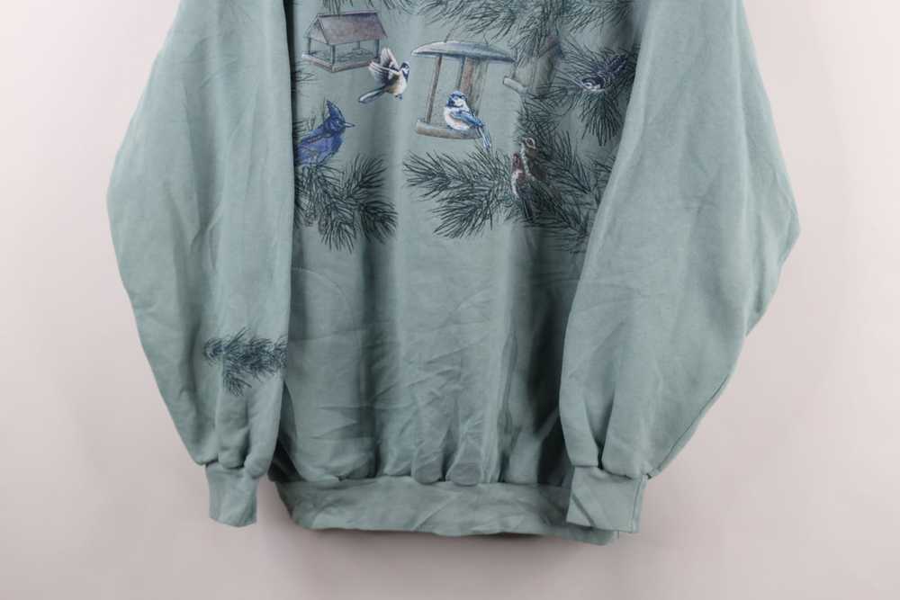 Vintage Vintage 90s Art Unlimited Birds Henley Sw… - image 3