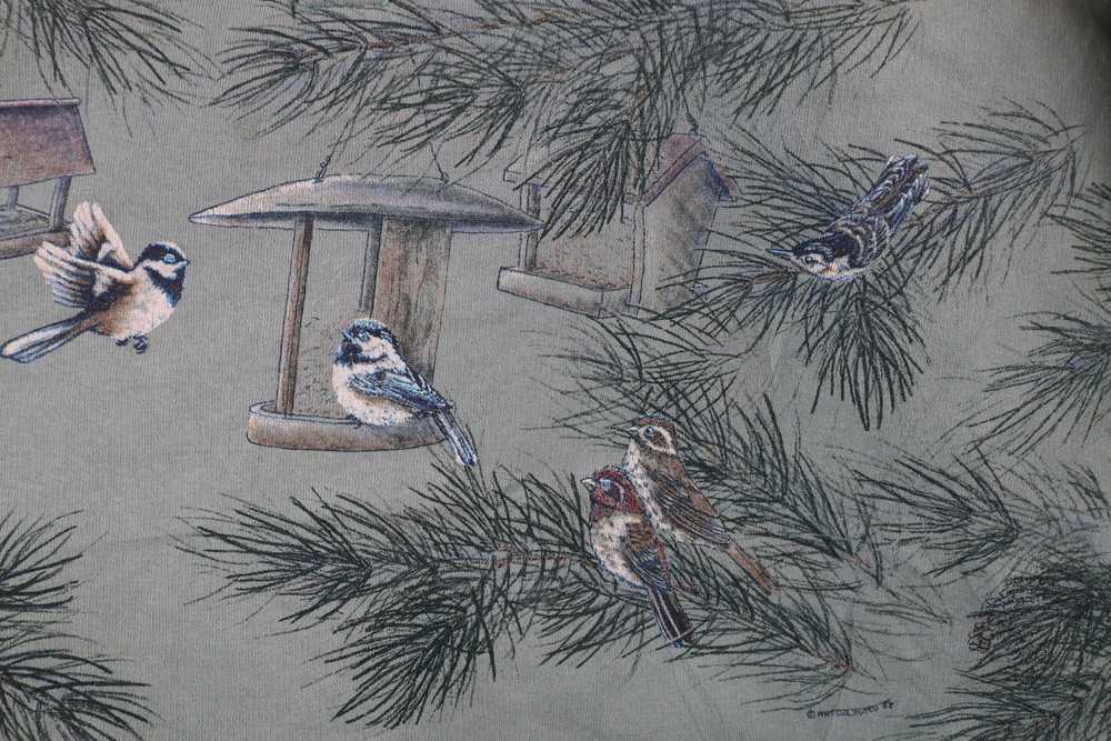 Vintage Vintage 90s Art Unlimited Birds Henley Sw… - image 7