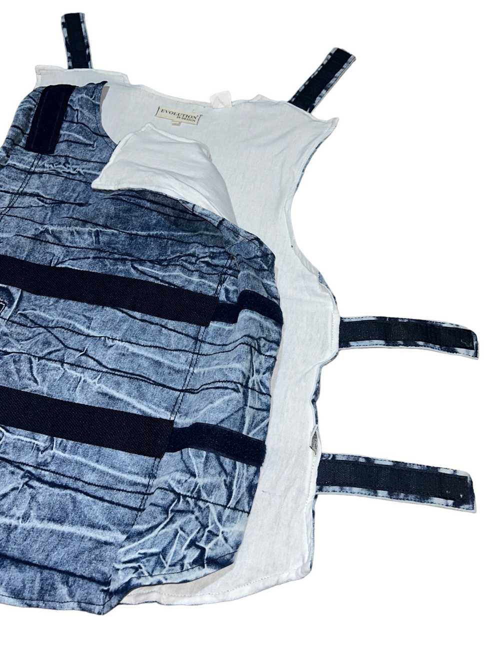 Other × Streetwear Denim Vest Jacket Military Sty… - image 4
