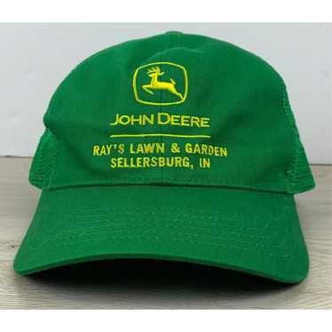 John Deere Rays Lawn and Garden hat Green Adjusta… - image 1