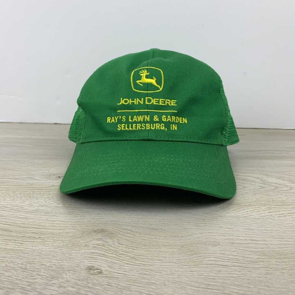 John Deere Rays Lawn and Garden hat Green Adjusta… - image 2