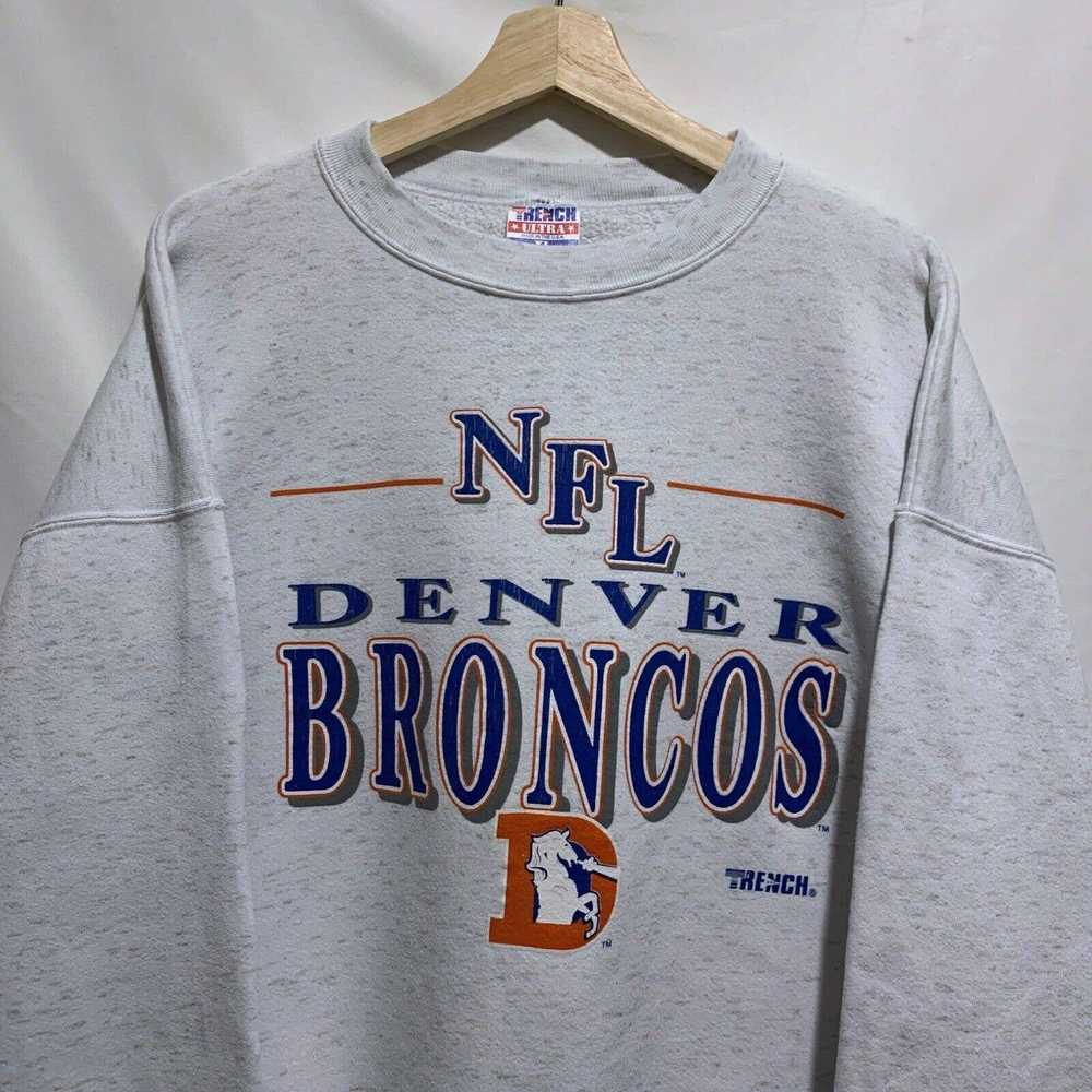 NFL × Vintage Vintage 90s Denver Broncos NFL Swea… - image 3