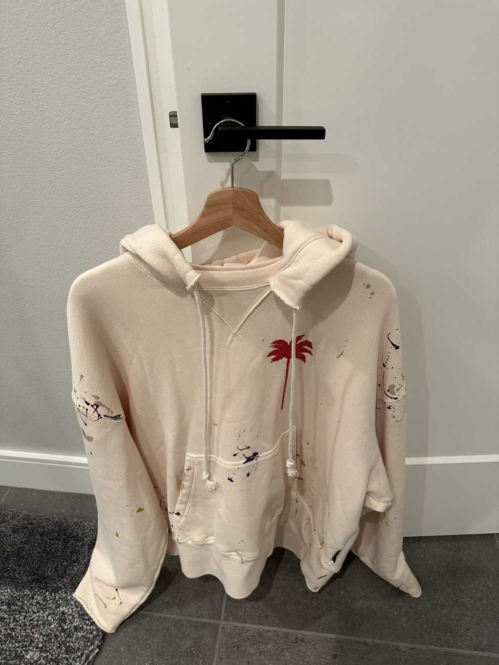 Palm Angels Palm Angels PXP Painted Raw Cut Hoodie - image 3
