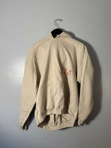 Kanye west sales beige hoodie