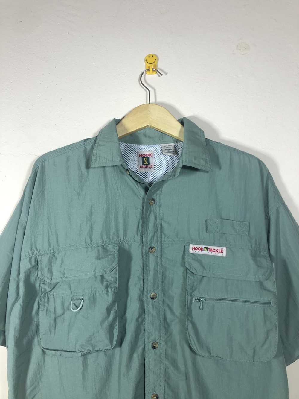 Japanese Brand Hook and tackle fishing shirt butt… - image 2