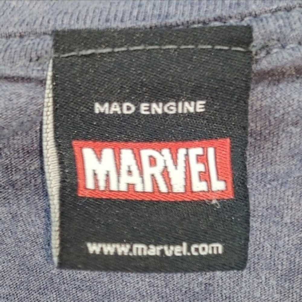 MAD ENGINE X MARVEL Blue Spiderman Graphic Short … - image 8