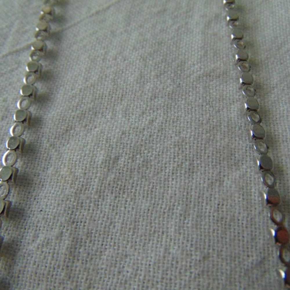 vintage sparkling crystal dangles necklace jewele… - image 8