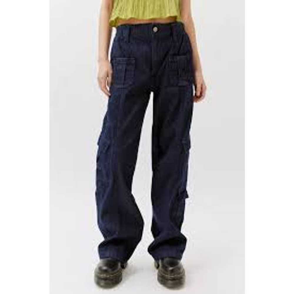 BGG Urban Outfitters Y2K slouchy cargo pants blac… - image 1