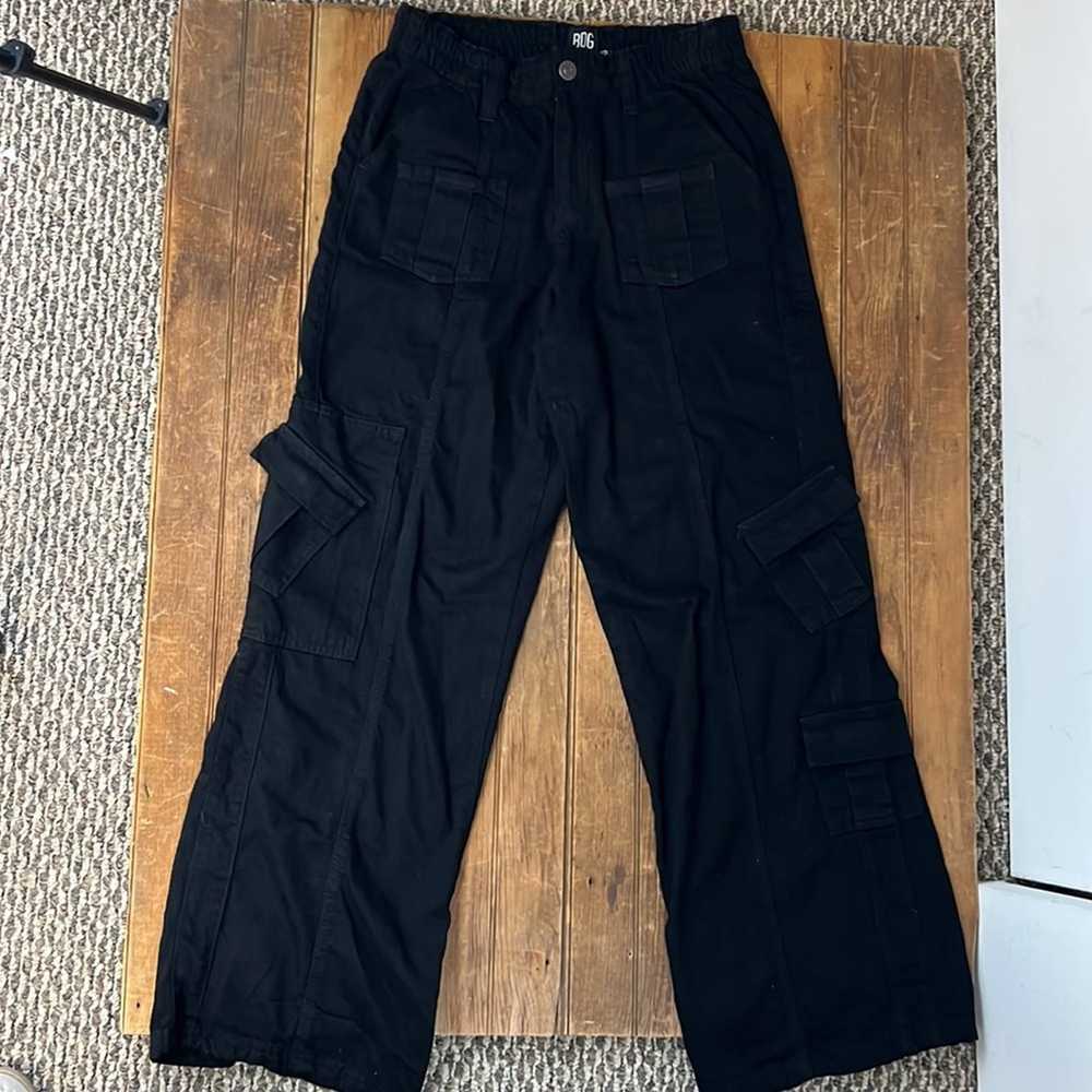 BGG Urban Outfitters Y2K slouchy cargo pants blac… - image 3