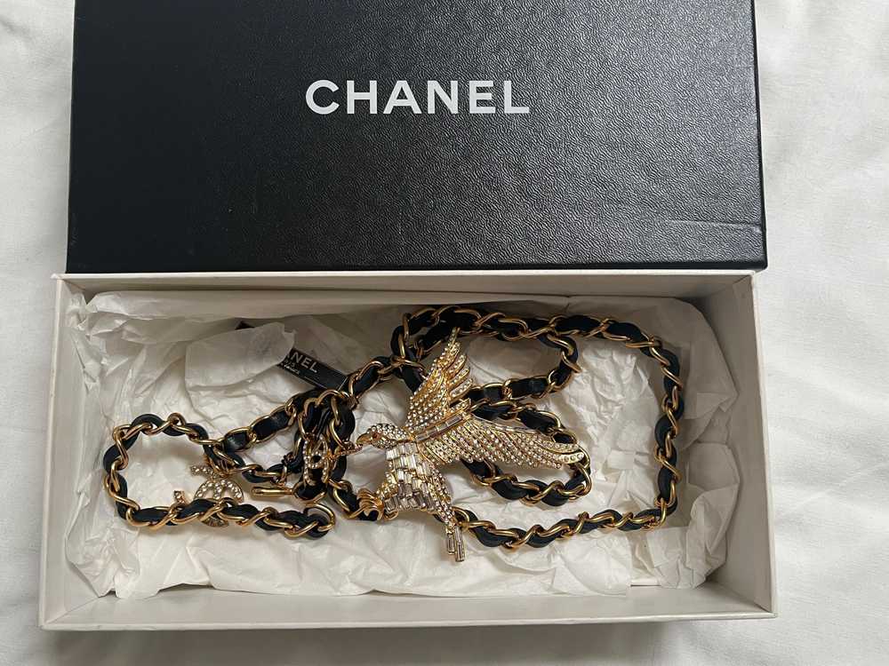 Chanel Chanel Vintage Crystal Embellished Eagle C… - image 10