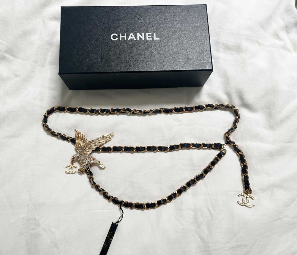 Chanel Chanel Vintage Crystal Embellished Eagle C… - image 2
