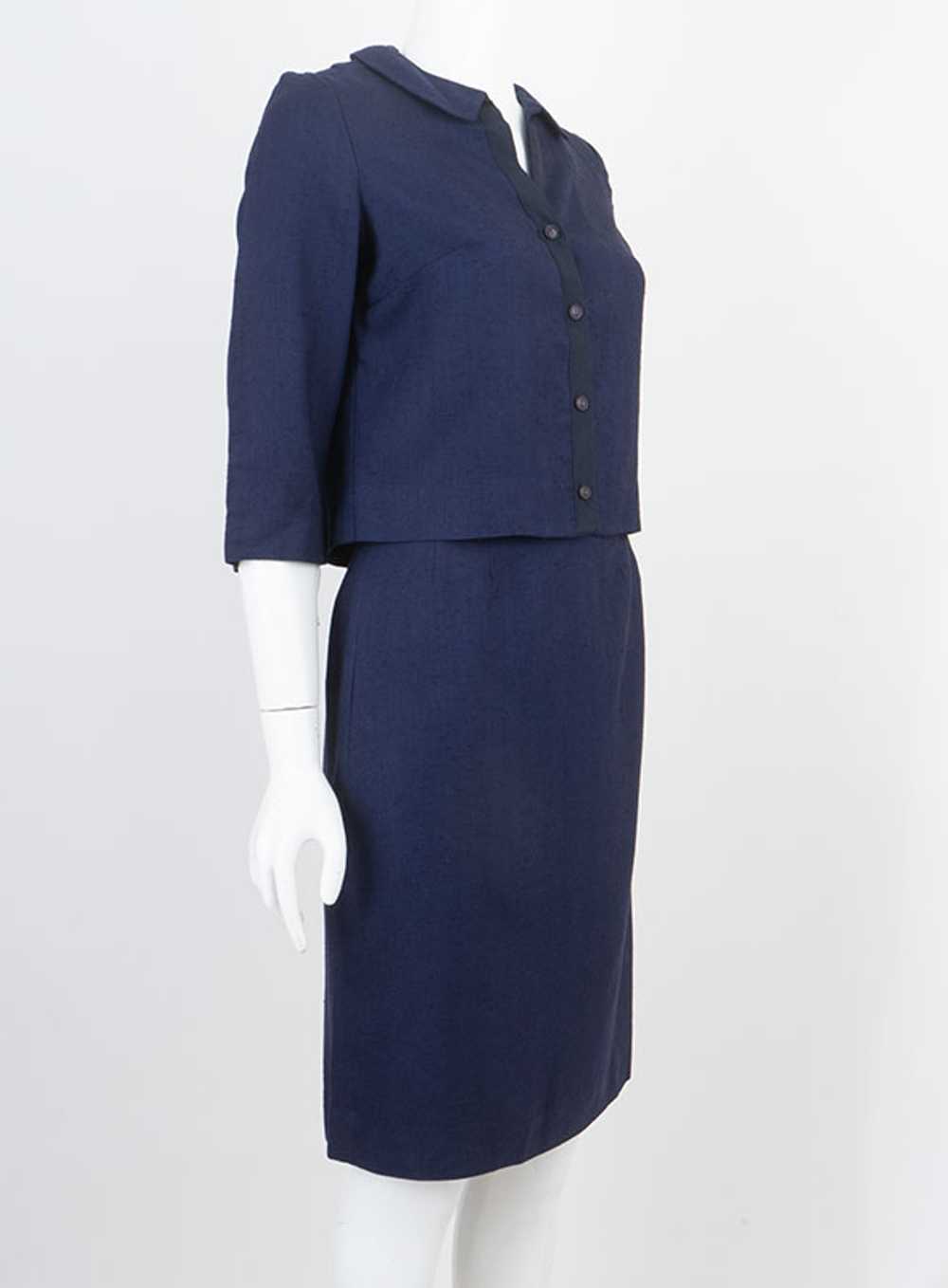 1960s Vintage Linen 2 Piece Dress - image 2